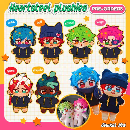 Heartsteel plushies!!