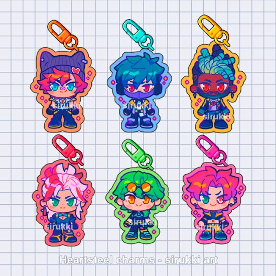 Heartsteel keychains