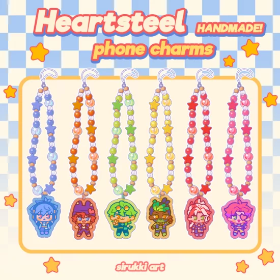 Heartsteel handmade phone charms