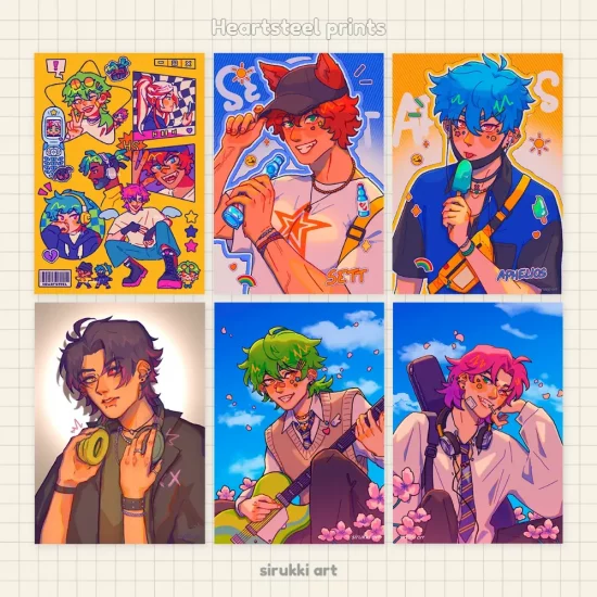 Heartsteel prints A5